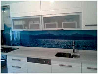 Tezgah Arası 3D Cam Panel