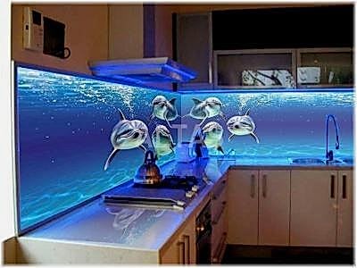Tezgah Arası 3D Cam Panel